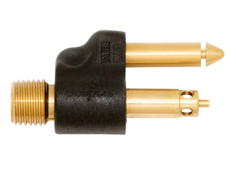 Scepter 1/4IN NPT BRASS MALE TANK CONNECTOR 1998 AND NEWER STYLE ENGINES; TWO PRONG CLIP